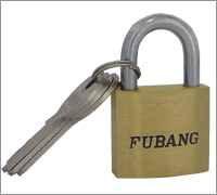 Thick Gloss Brass Padlock